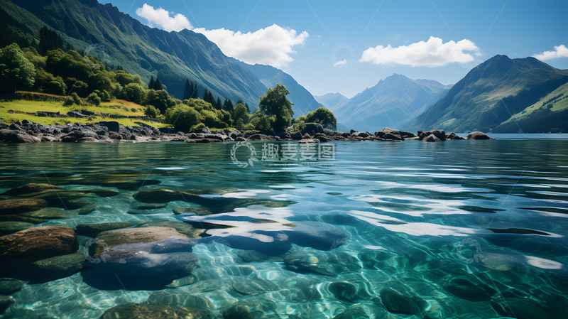 高清大图下载【趣麦麦图】青山绿水场景2