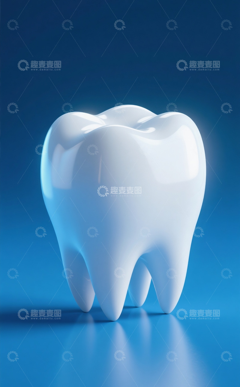 高清大图下载【趣麦麦图】一颗闪亮的大牙齿1