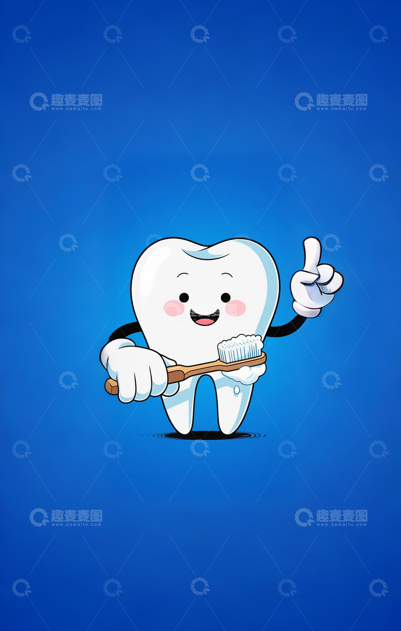 高清大图下载【趣麦麦图】欢乐的牙齿10