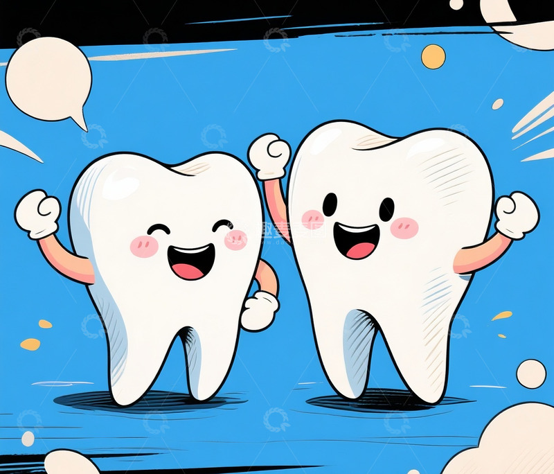 高清大图下载【趣麦麦图】欢乐的牙齿3