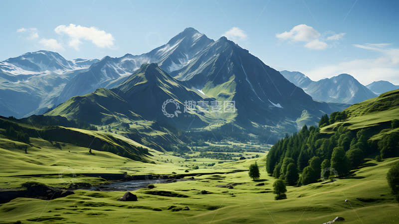 高清大图下载【趣麦麦图】草原美景风光场景