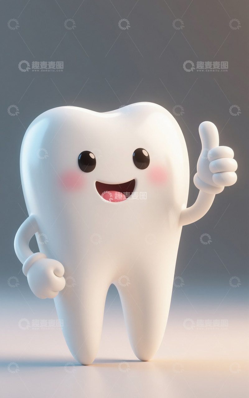 高清大图下载【趣麦麦图】欢乐的牙齿1