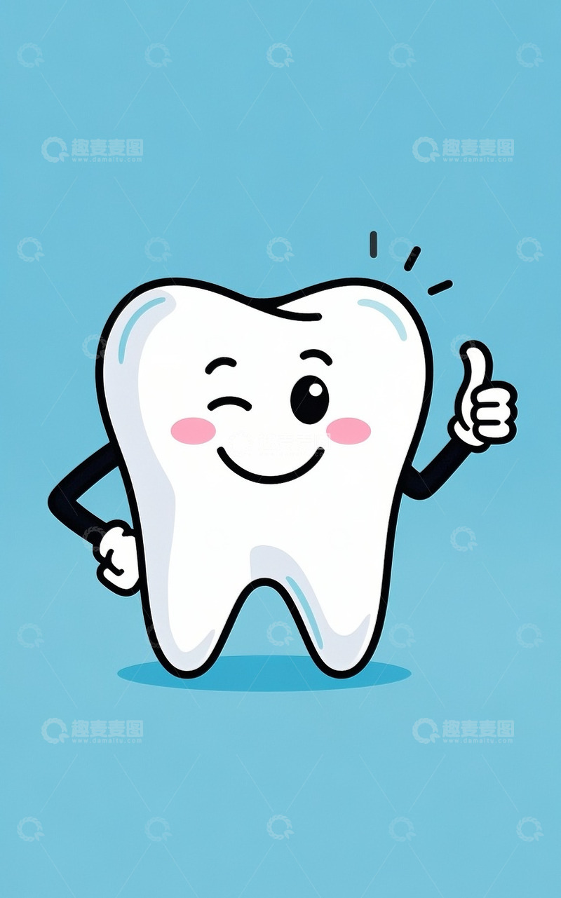 高清大图下载【趣麦麦图】欢乐的牙齿16