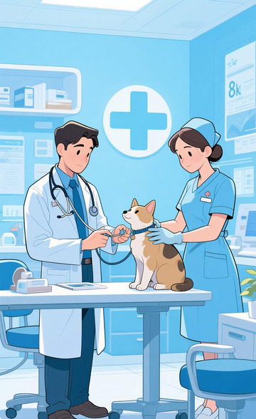 医生给宠物体检5