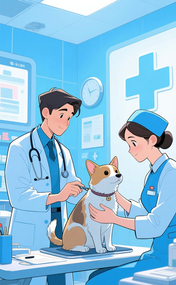 医生给宠物体检7