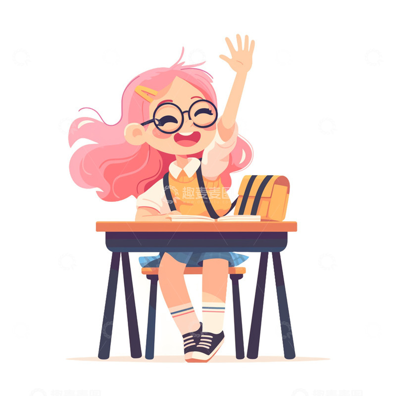 高清大图下载【趣麦麦图】上课的小朋友