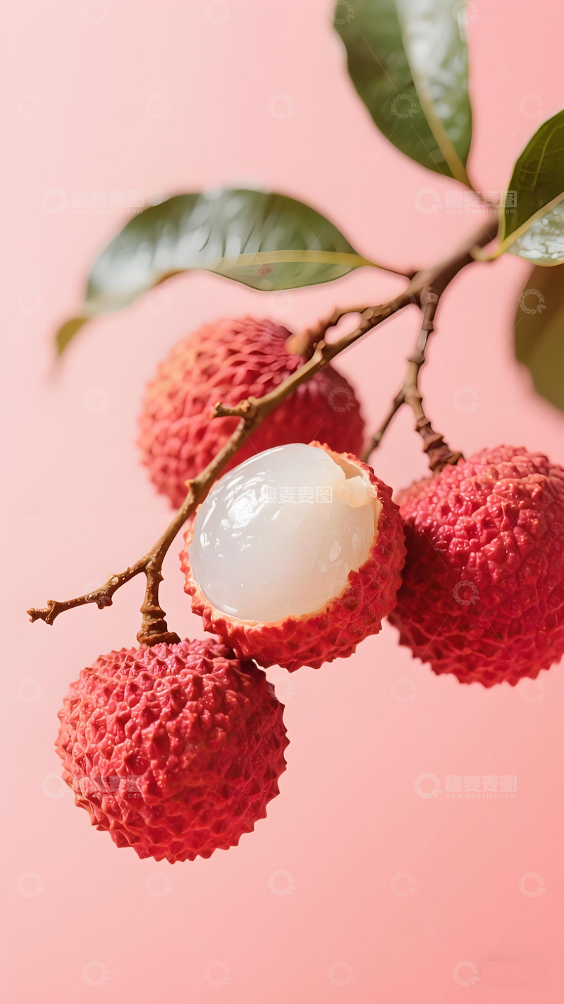 高清大图下载【趣麦麦图】水润荔枝特写摄影