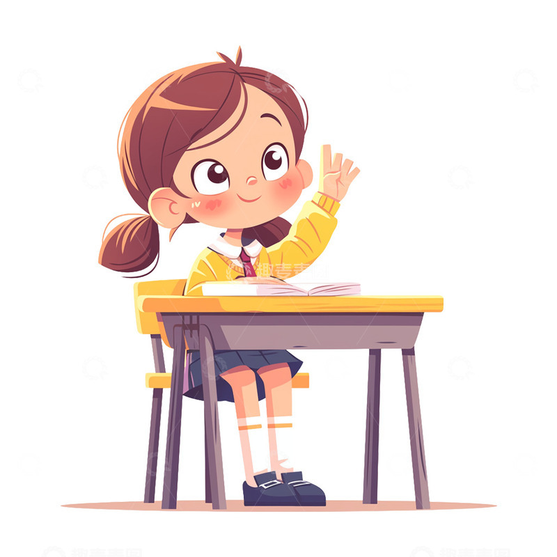 高清大图下载【趣麦麦图】上课的学生素材