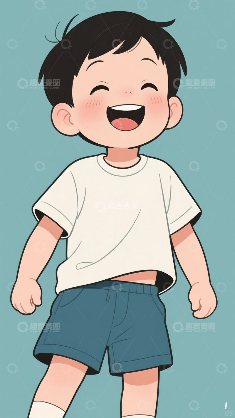 高清大图下载【趣麦麦图】活泼的孩子3