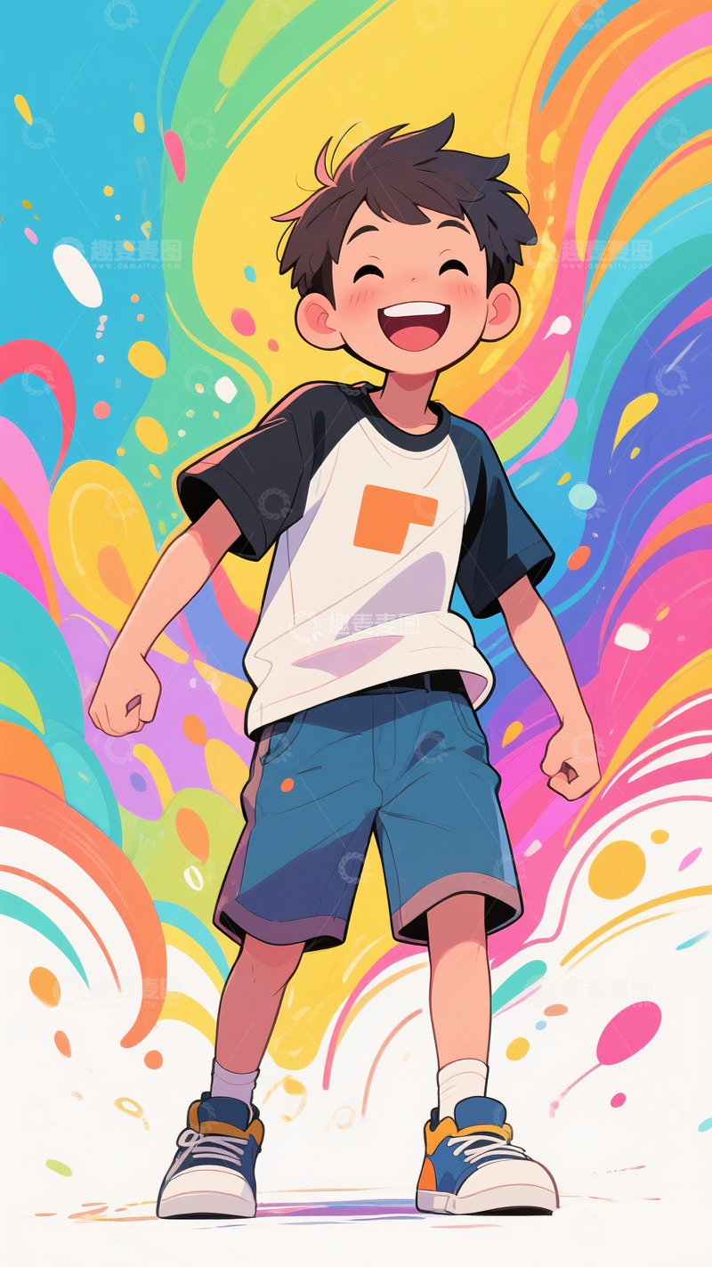 高清大图下载【趣麦麦图】活泼的孩子7