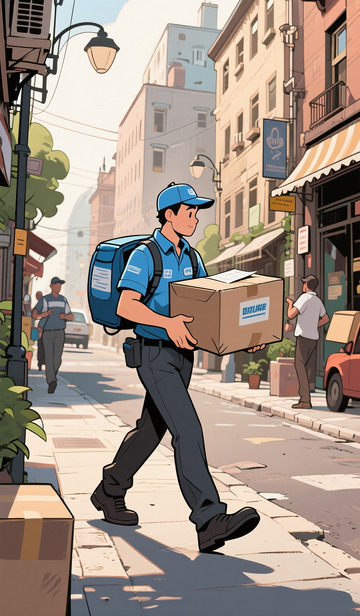 勤劳的快递员10