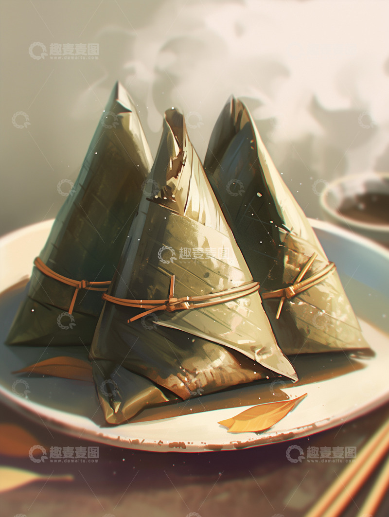 高清大图下载【趣麦麦图】美食篇&mdash;&mdash;粽子18