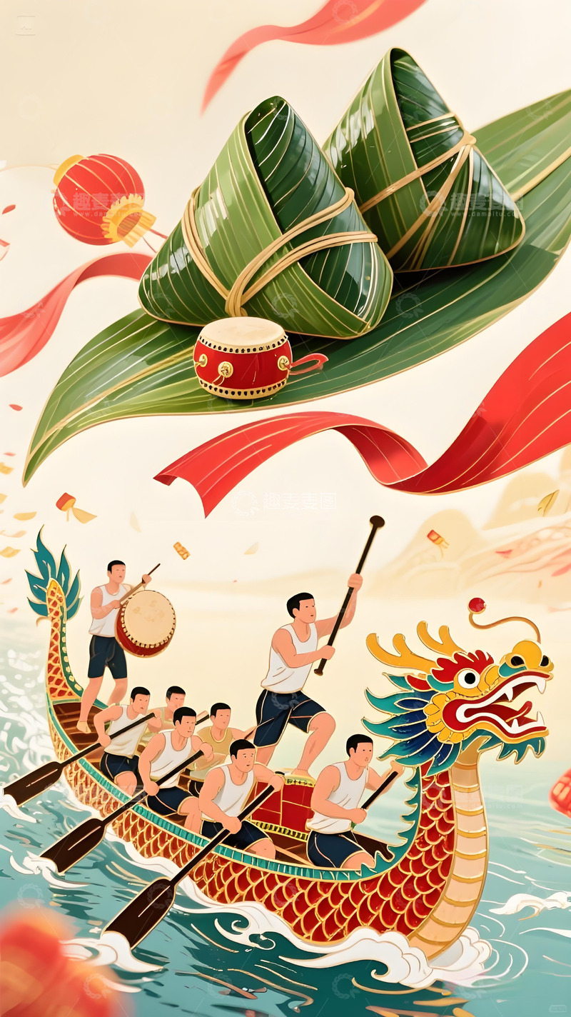 高清大图下载【趣麦麦图】端午节海报235