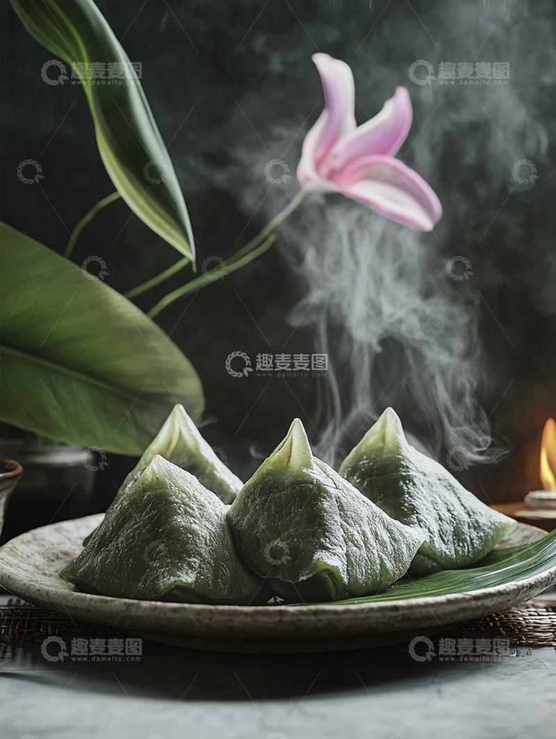 高清大图下载【趣麦麦图】美食篇&mdash;&mdash;粽子1