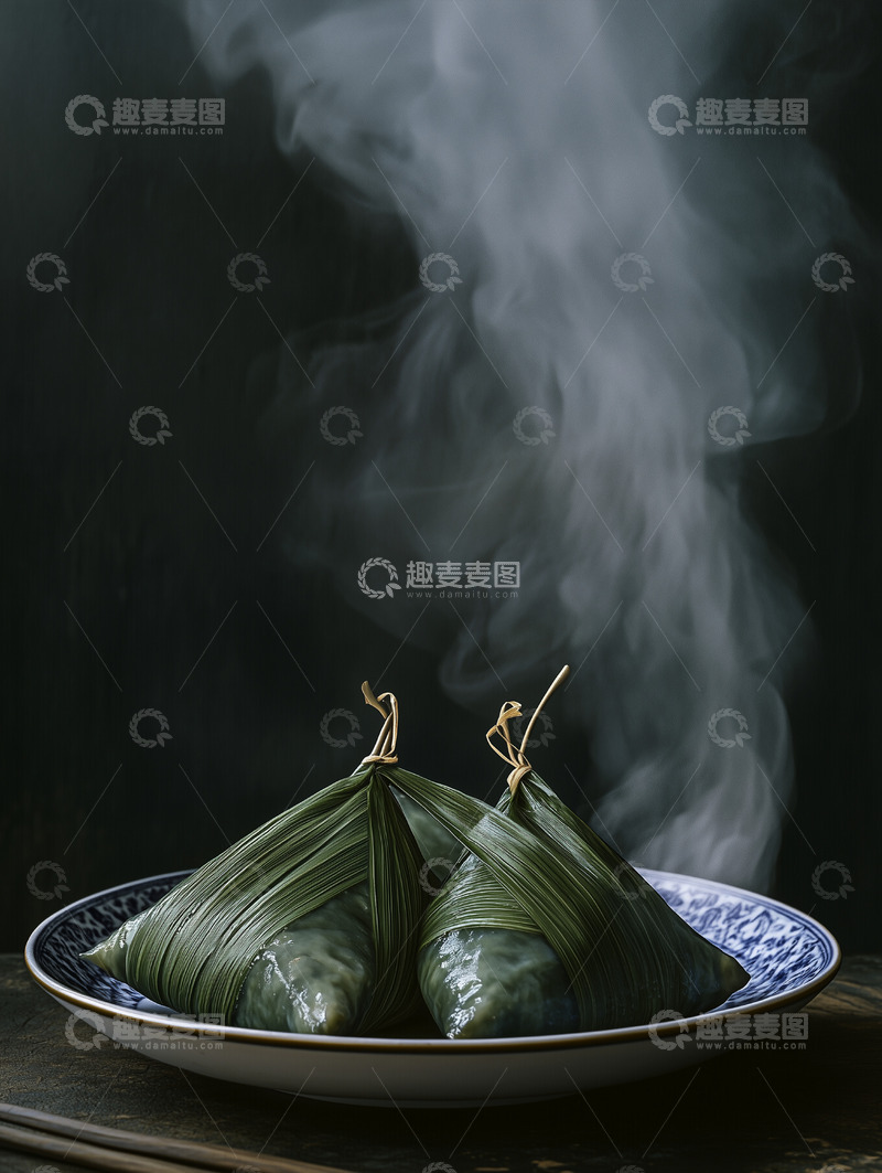 高清大图下载【趣麦麦图】-美食篇&mdash;&mdash;粽子