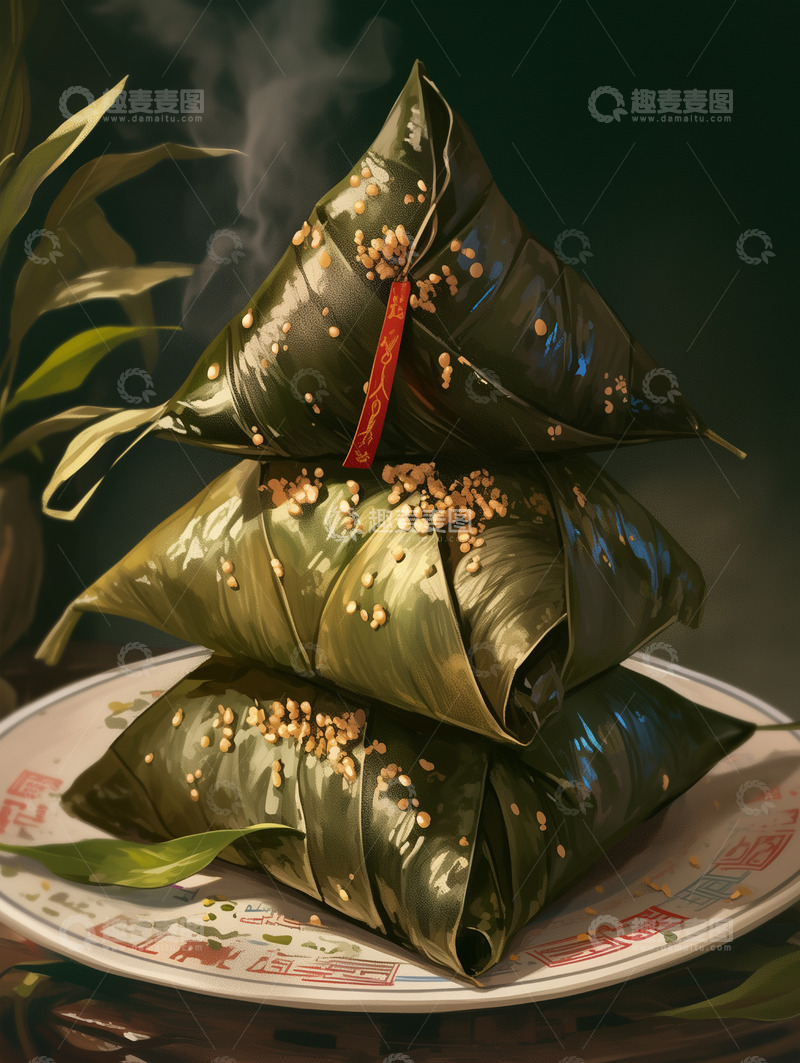 高清大图下载【趣麦麦图】美食篇&mdash;&mdash;粽子5
