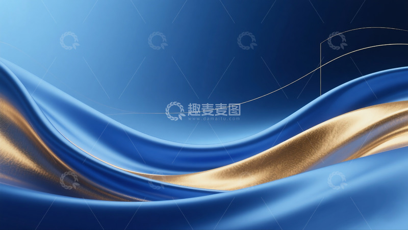 高清大图下载【趣麦麦图】抽象流动布料背景3D渲染14