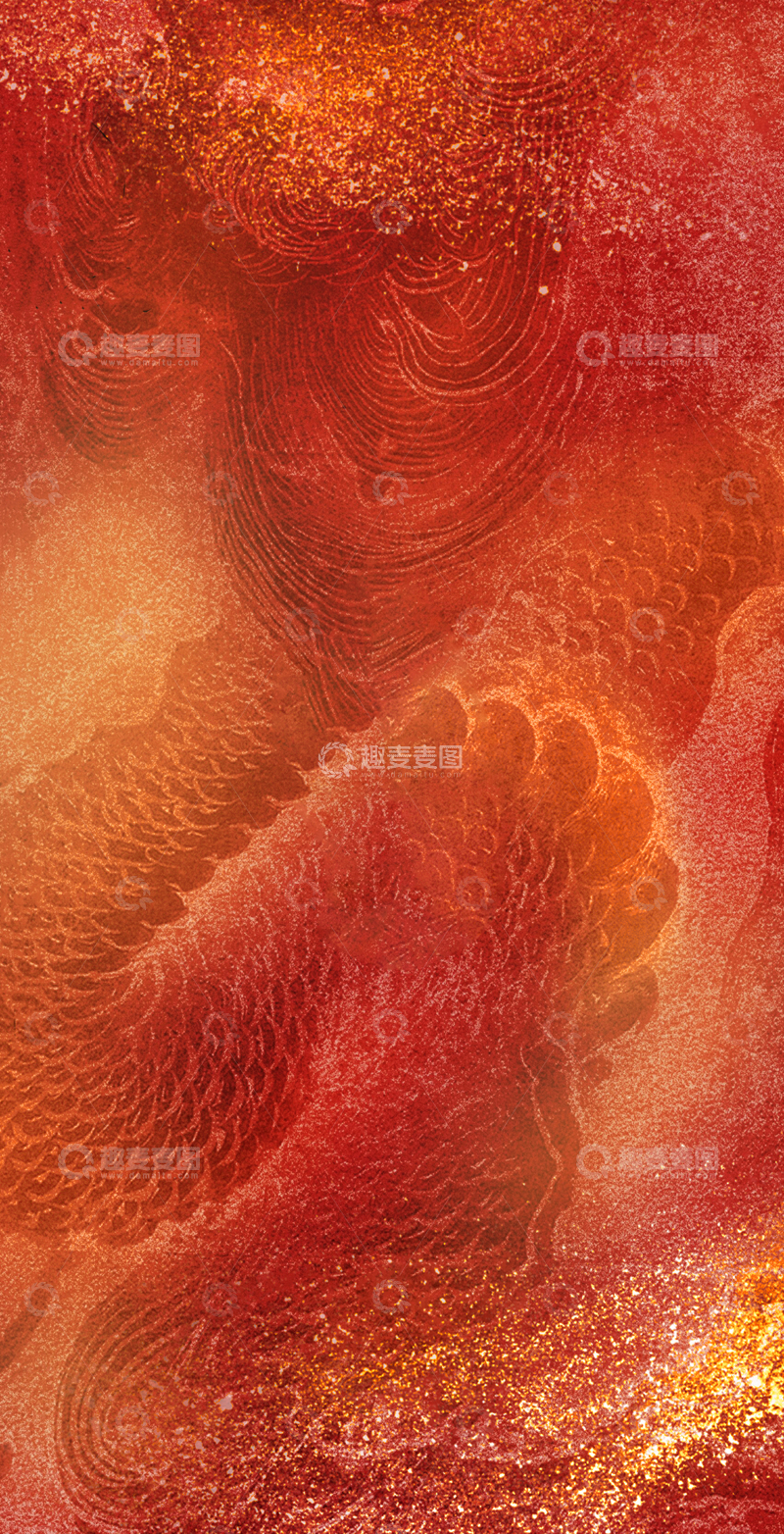 高清大图下载【趣麦麦图】中国风龙新年背景