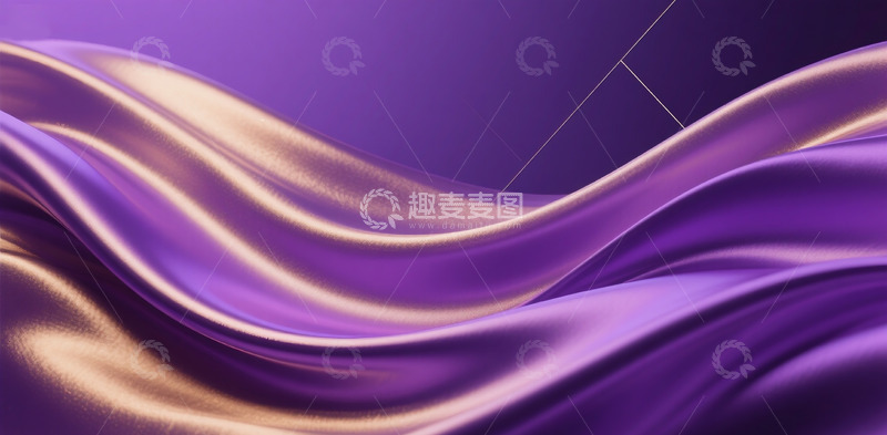高清大图下载【趣麦麦图】抽象流动布料背景3D渲染13