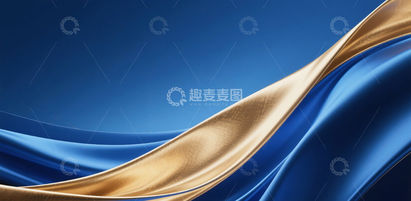 高清大图下载【趣麦麦图】抽象流动布料背景3D渲染15