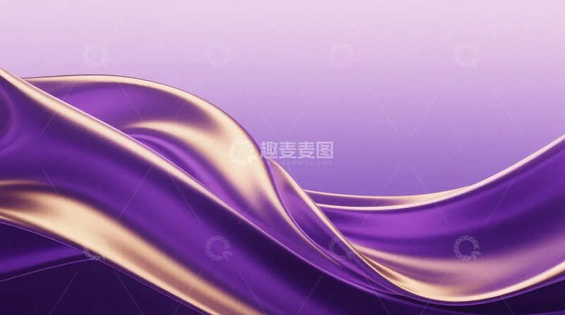 高清大图下载【趣麦麦图】抽象流动布料背景3D渲染9