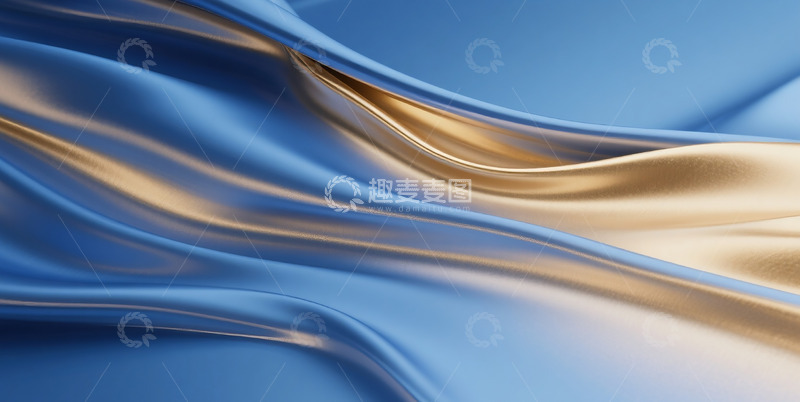 高清大图下载【趣麦麦图】抽象流动布料背景3D渲染12