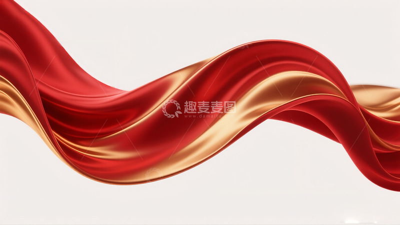 高清大图下载【趣麦麦图】抽象流动布料背景3D5