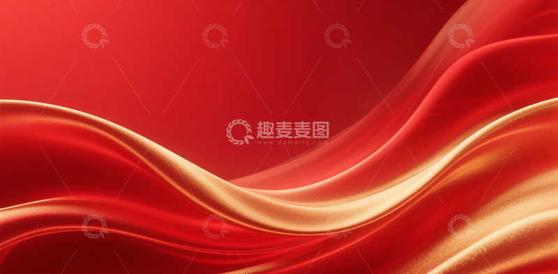 高清大图下载【趣麦麦图】抽象流动布料背景3D4