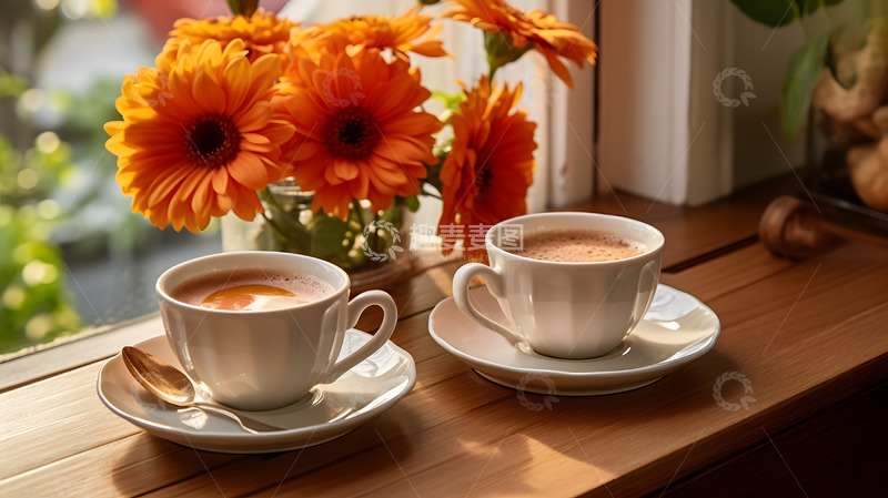 高清大图下载【趣麦麦图】花园里的下午茶5