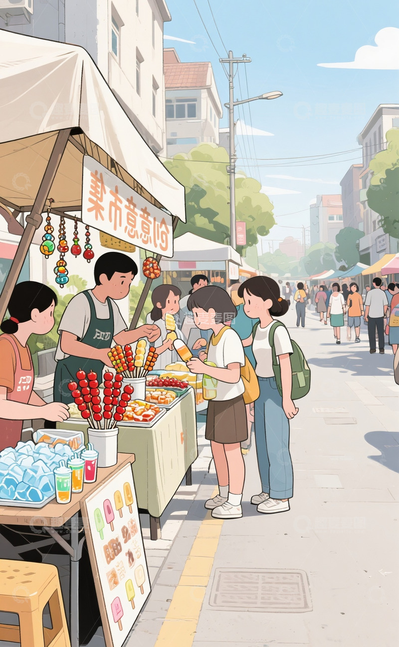 高清大图下载【趣麦麦图】创意市集