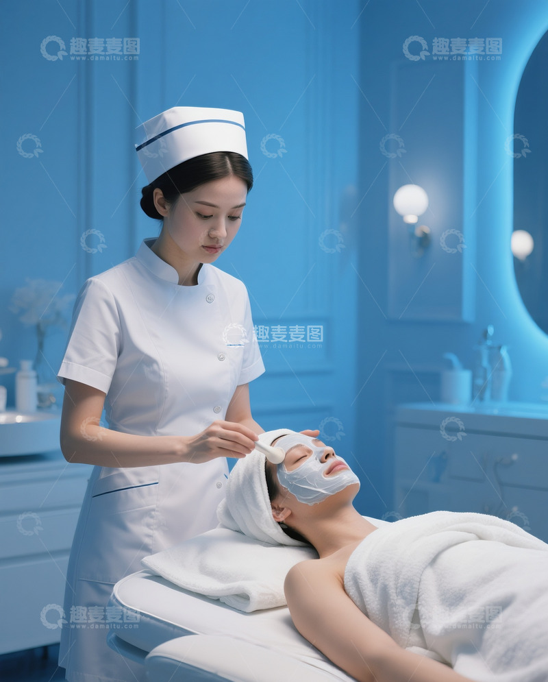 高清大图下载【趣麦麦图】在美容的女人