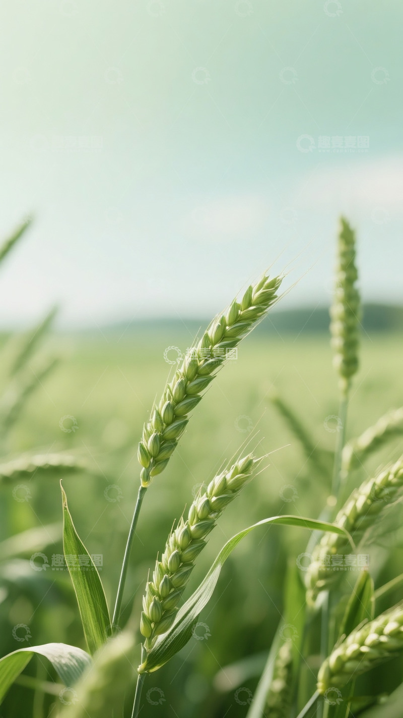 高清大图下载【趣麦麦图】小满海报背景1