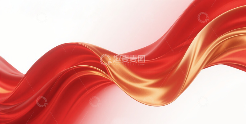 高清大图下载【趣麦麦图】抽象流动布料背景3D16