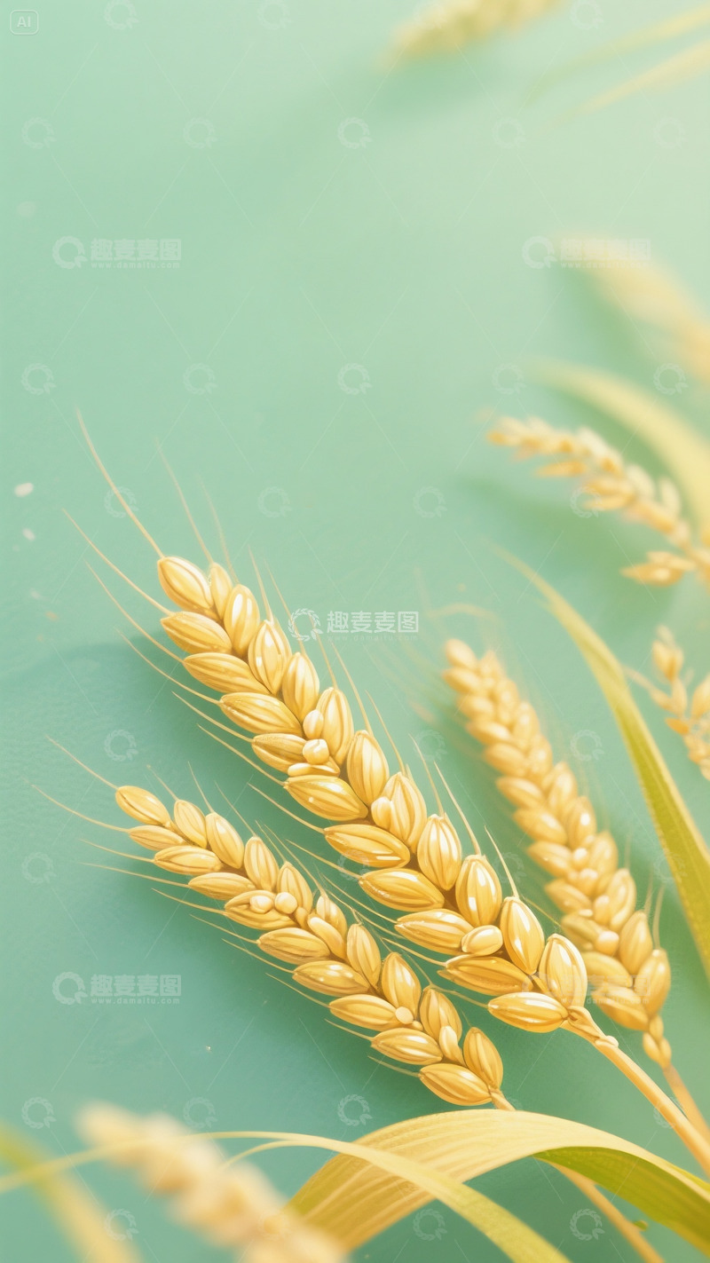 高清大图下载【趣麦麦图】小满海报背景2