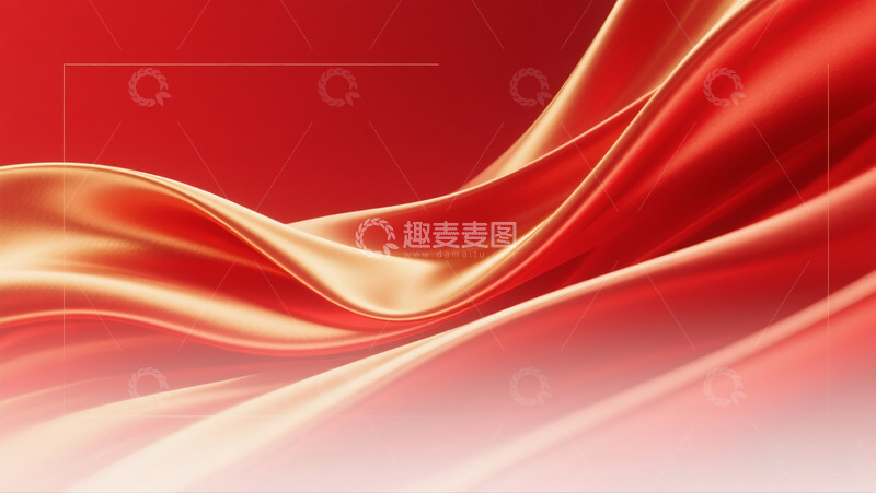 高清大图下载【趣麦麦图】抽象流动布料背景3D12