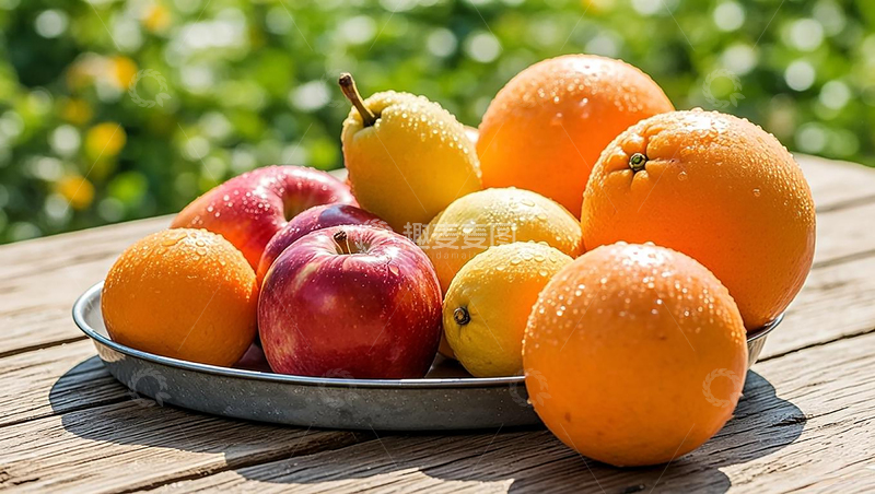 高清大图下载【趣麦麦图】一盘新鲜的水果