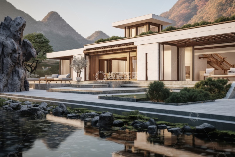 高清大图下载【趣麦麦图】精致的艺术别墅建筑