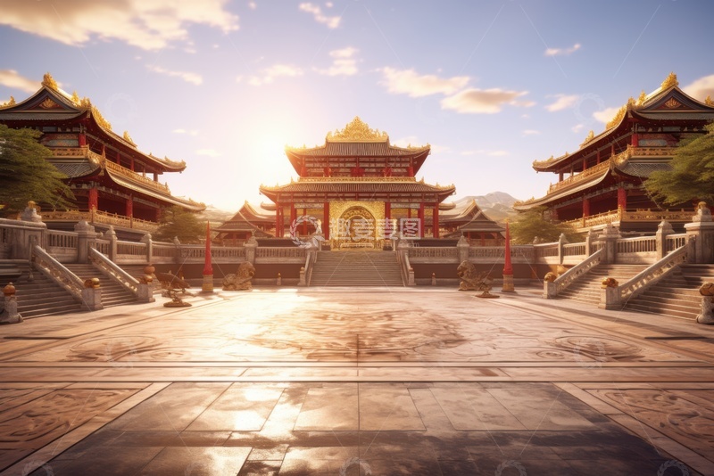 高清大图下载【趣麦麦图】古建筑广场建筑摄影