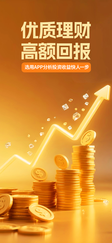 金融理财手机海报