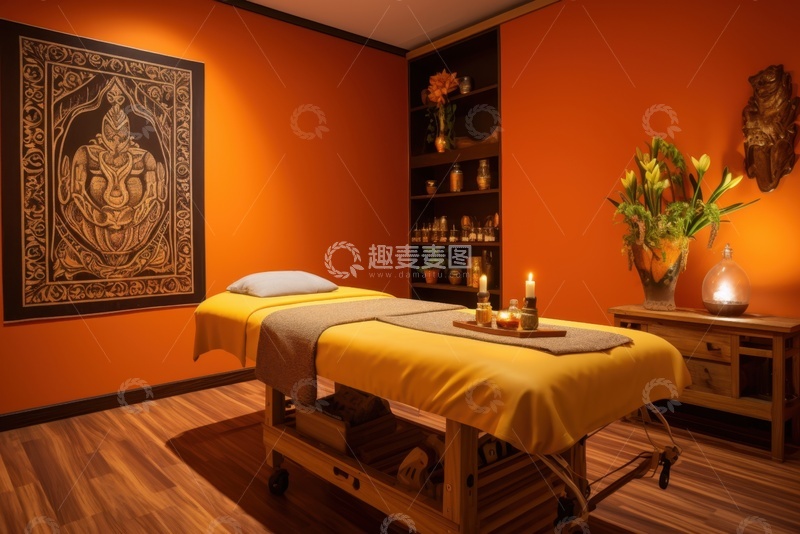 高清大图下载【趣麦麦图】按摩店室内场景