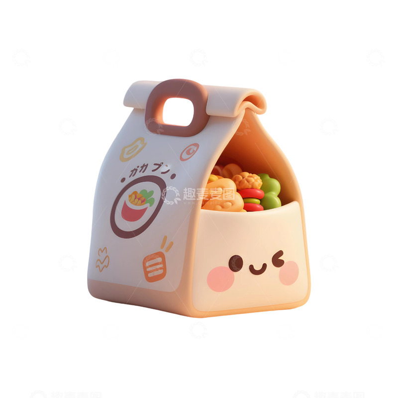 高清大图下载【趣麦麦图】购物袋免扣元素2