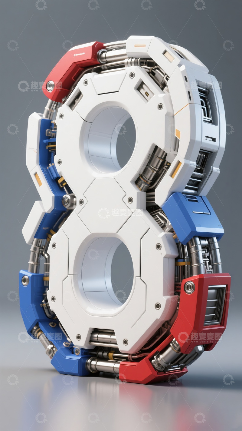 高清大图下载【趣麦麦图】机械数字89