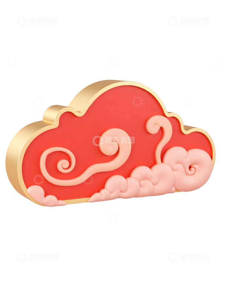 高清大图下载【趣麦麦图】祥云新年元素