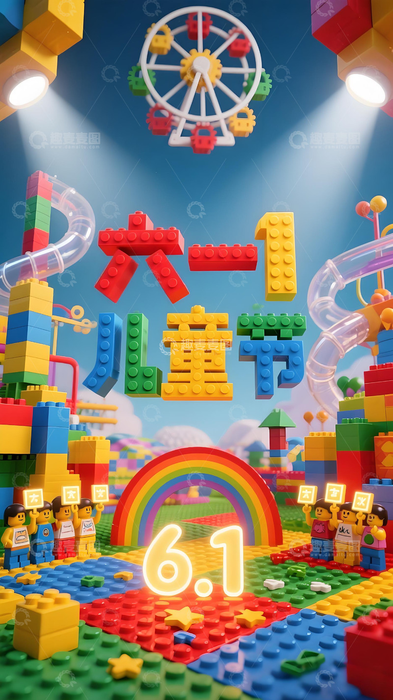 高清大图下载【趣麦麦图】六一儿童节海报75