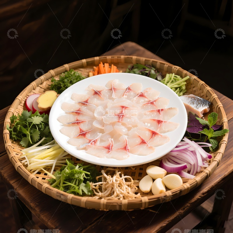 高清大图下载【趣麦麦图】横县鱼生图片