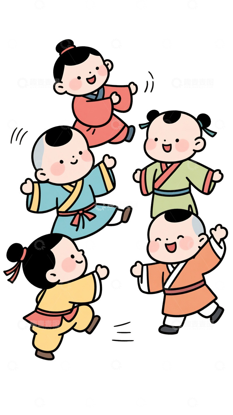 高清大图下载【趣麦麦图】欢乐的小孩9