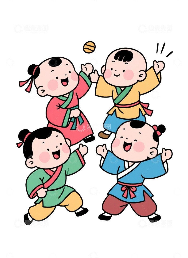 高清大图下载【趣麦麦图】欢乐的小孩6