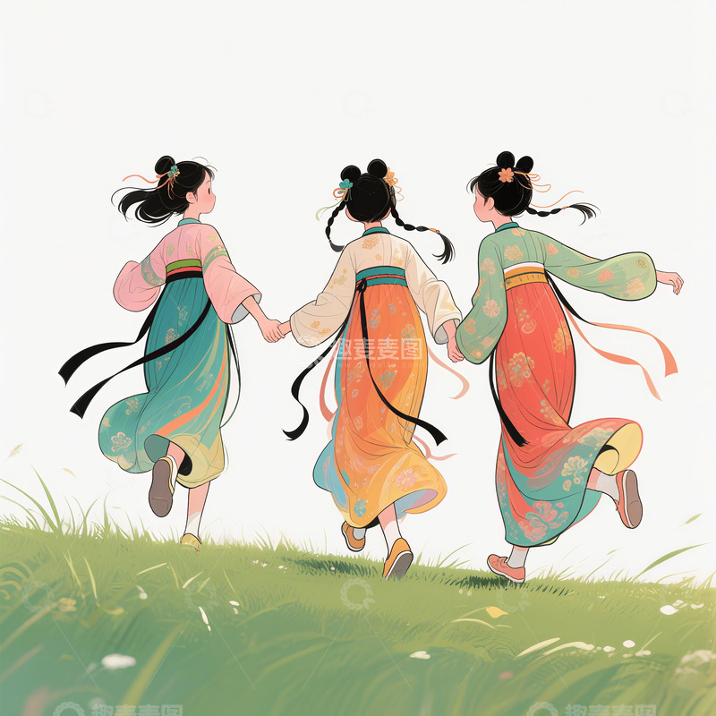 高清大图下载【趣麦麦图】古风漫画人物9