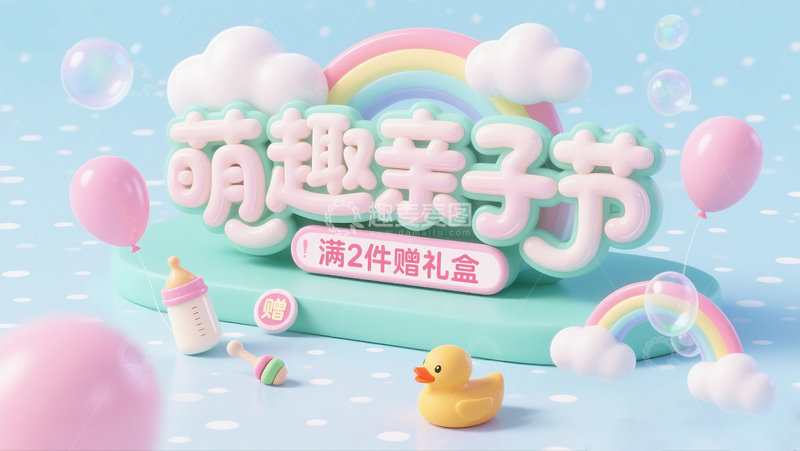 高清大图下载【趣麦麦图】萌趣亲子节2