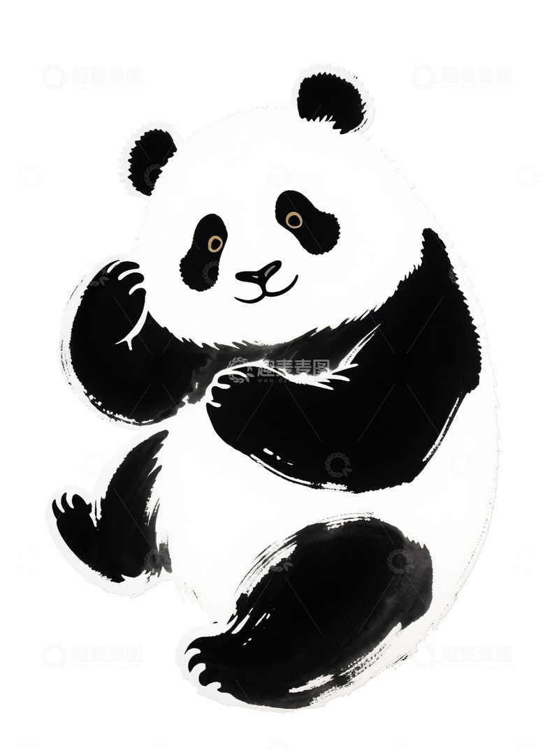 高清大图下载【趣麦麦图】可爱的大熊猫7